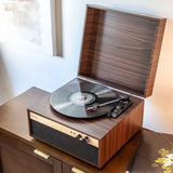 Crosley Jasper Retro Plattenspieler, Walnuss