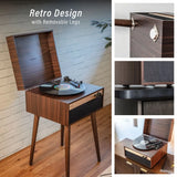 Crosley Jasper Retro Plattenspieler, Walnuss
