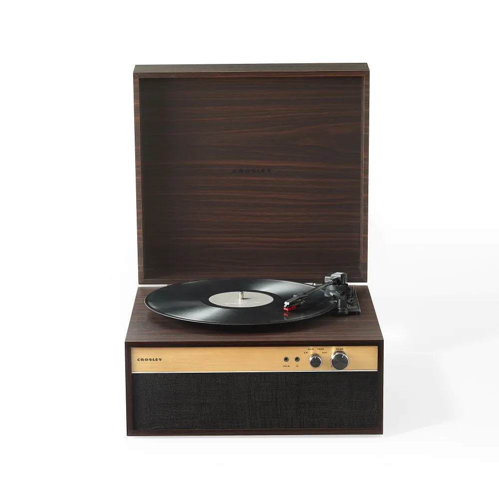 Crosley Jasper Retro Plattenspieler, Walnuss