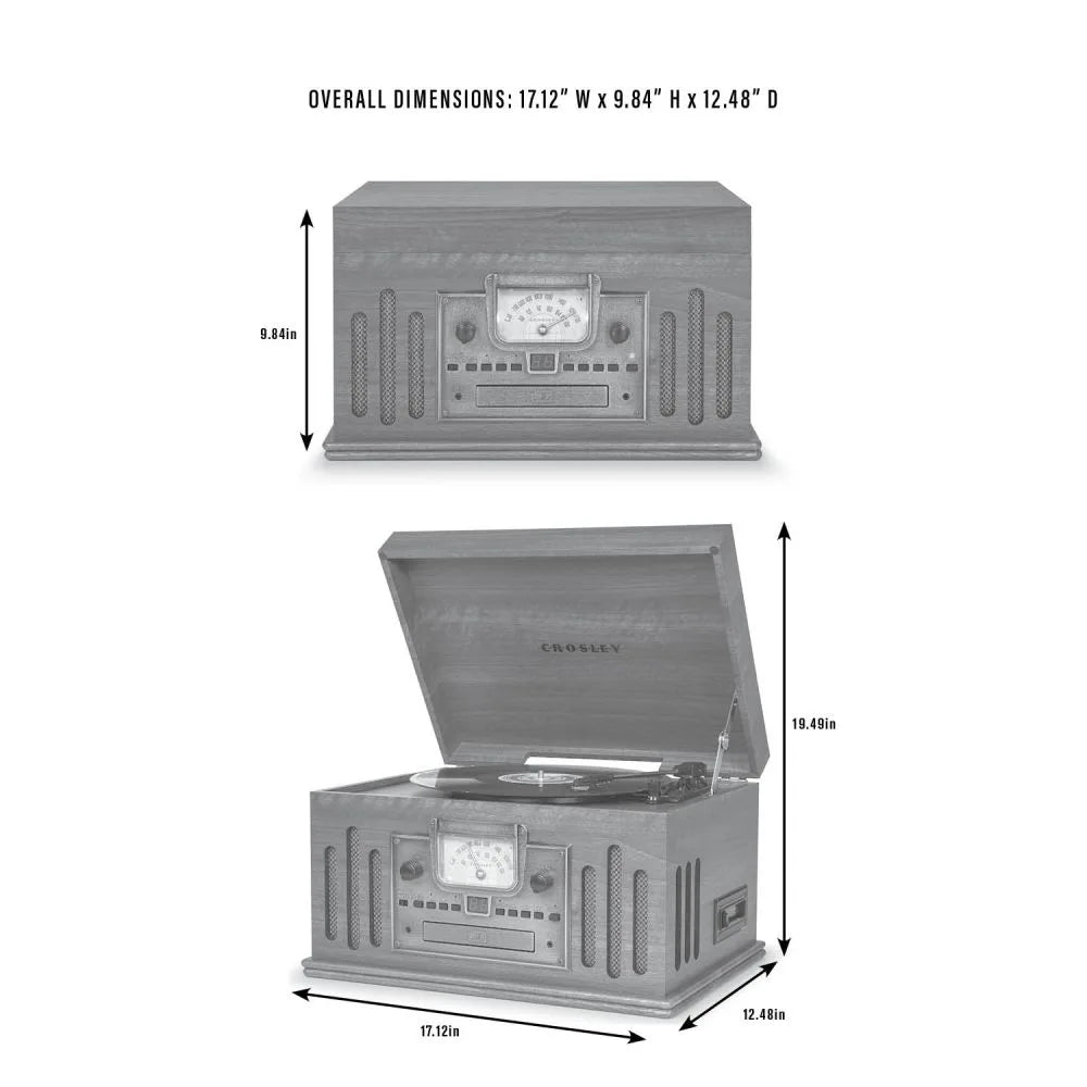 Crosley Musician 8-in-1 Musikanlage, Walnuss