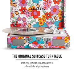 Crosley Cruiser Plus Plattenspieler Tovejs Bluetooth (Groovy Floral)