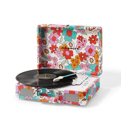 Crosley Cruiser Plus Plattenspieler Tovejs Bluetooth (Groovy Floral)