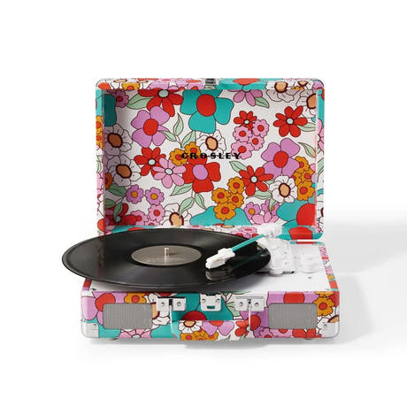 Crosley Cruiser Plus Plattenspieler Tovejs Bluetooth (Groovy Floral)