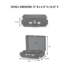 Crosley Cruiser Plus Plattenspieler Tovejs Bluetooth (Groovy Floral)