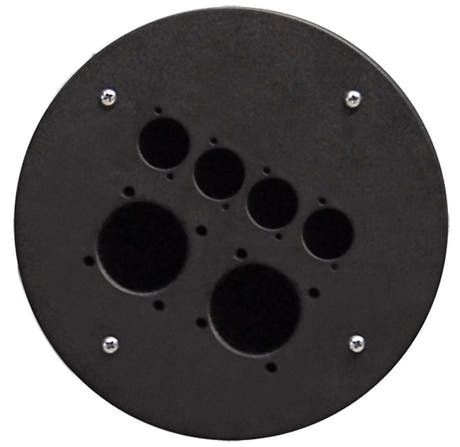 ProCab center plade til tromle 2xPower & 4xD-size hul