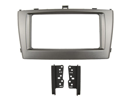 2-DIN Rahmen für Toyota Avensis T27 (Silber)
