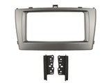 2-DIN frame for Toyota Avensis T27, silver