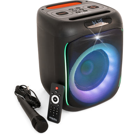 IBIZA Partylautsprecher m. Licht und Bluetooth