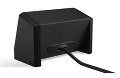 Caymon CASY Tischbox für 4 Rahmen, Kabelausgänge, Schwarz