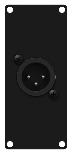 Caymon CASY122 1 Platz, Platte 1 x XLR-Stecker > 3-polig
