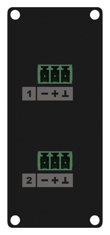 Caymon CASY138 1 plads, plade 2 x 3-pin >3-pin terminal