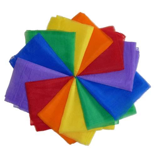 Chiffonscarfs, 10 pcs. assorted colors