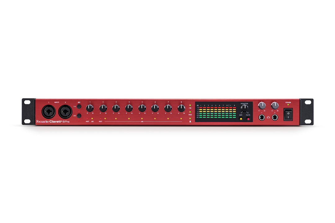 Focusrite Clarett+ 8Pre USB Audiointerfaces