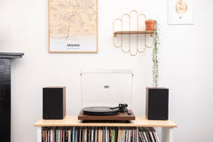 Crosley C62 Turntable with Speakers (Walnut)