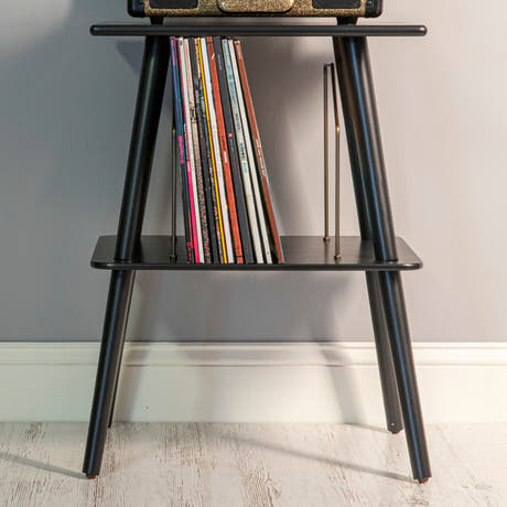Crosley - Manchester Plattenspieler Möbel (Schwarz)