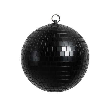 Marconi Spiegelkugel Schwarz (10 cm)