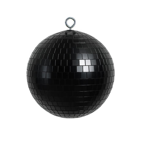 Marconi Spiegelkugel Schwarz (20 cm)