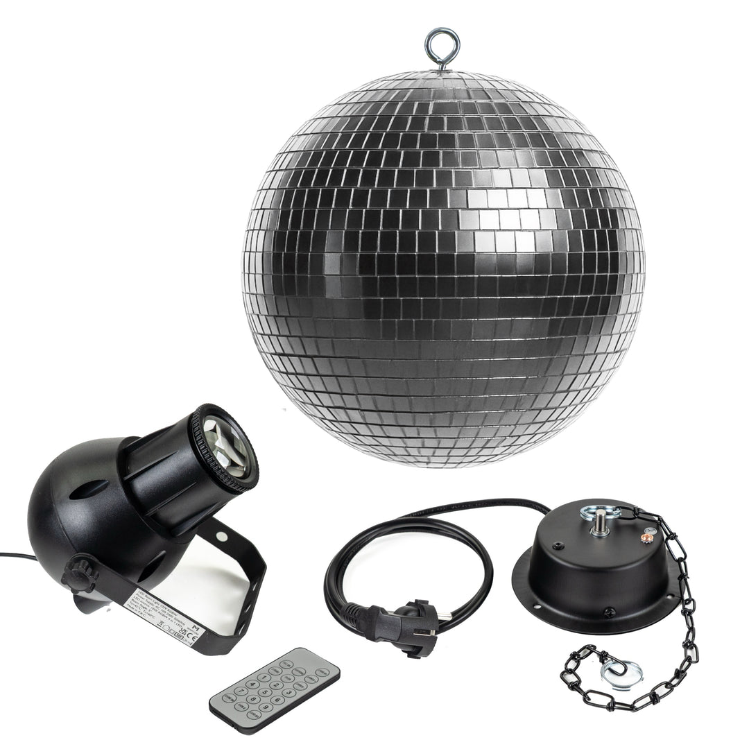 Marconi Spiegelkugel mit LED (30 cm)
