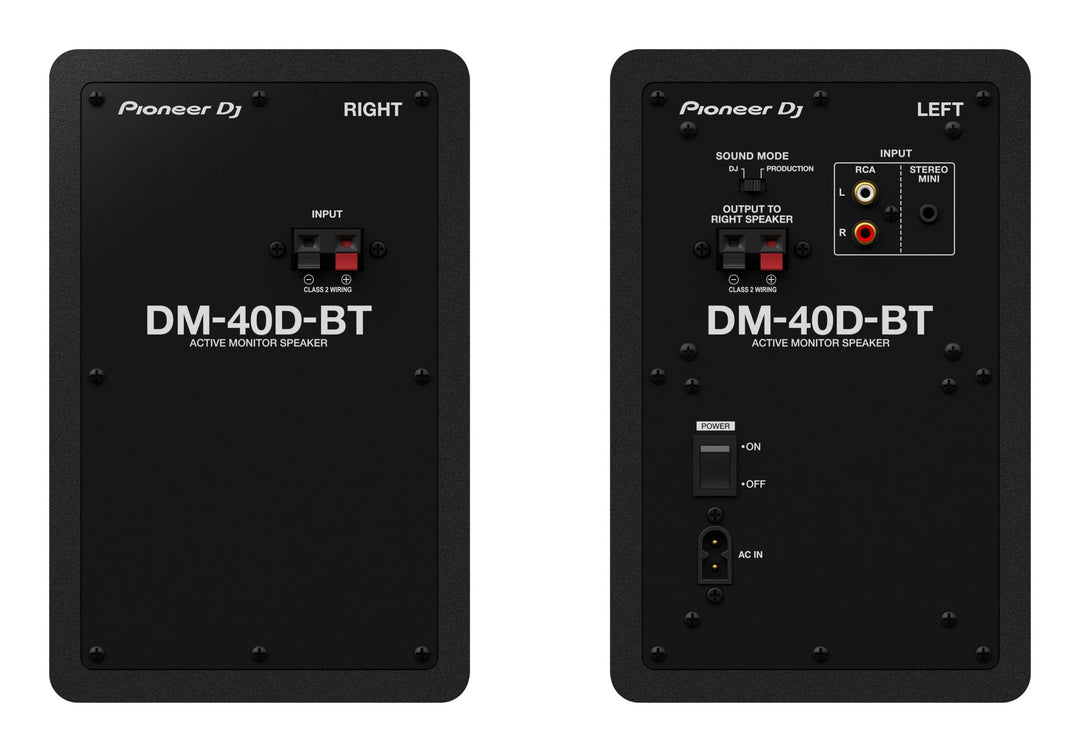Pioneer DJ DM-40D-BT - Studiomonitore m. Bluetooth (Schwarz)