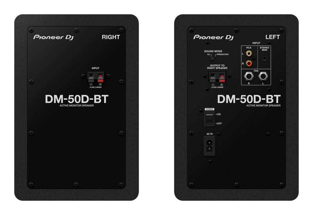 Pioneer DJ DM-50D-BT - Studiomonitore m. Bluetooth (Schwarz)