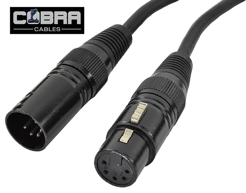 DMX-Kabel XLR männlich 5-polig auf XLR weiblich 5-polig