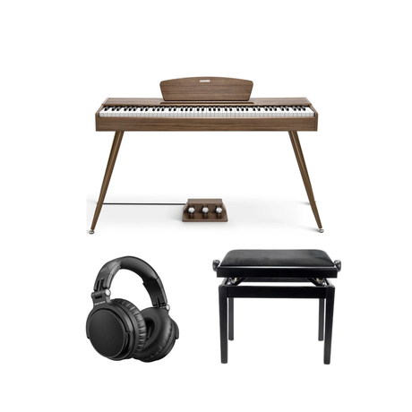 Donner DDP-80 E-Piano Nussbaum Komplette Pakke