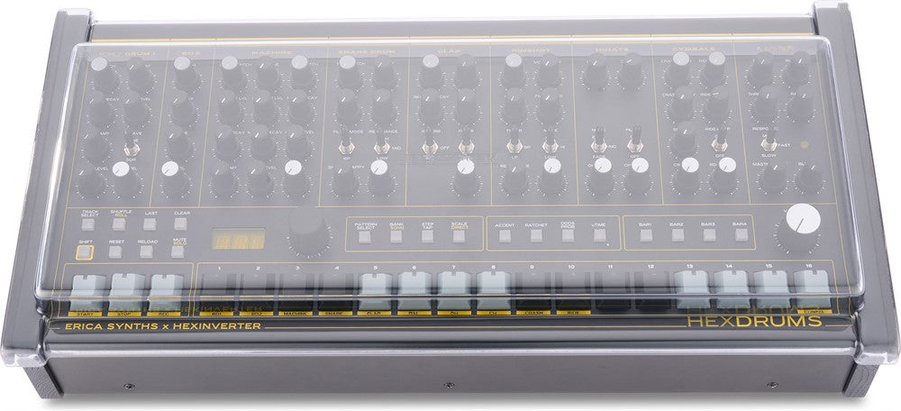Decksaver Schutz cover für Erica Synths Hexdrums (Soft-Fit)