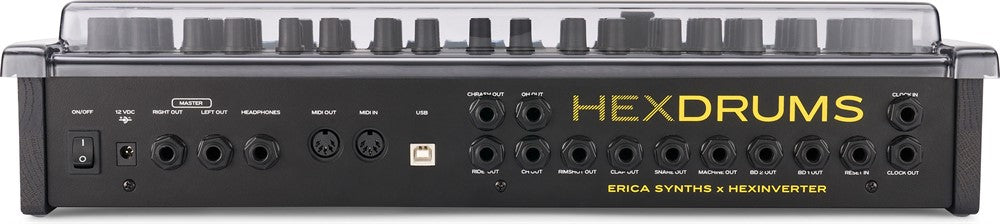 Decksaver Schutz cover für Erica Synths Hexdrums (Soft-Fit)