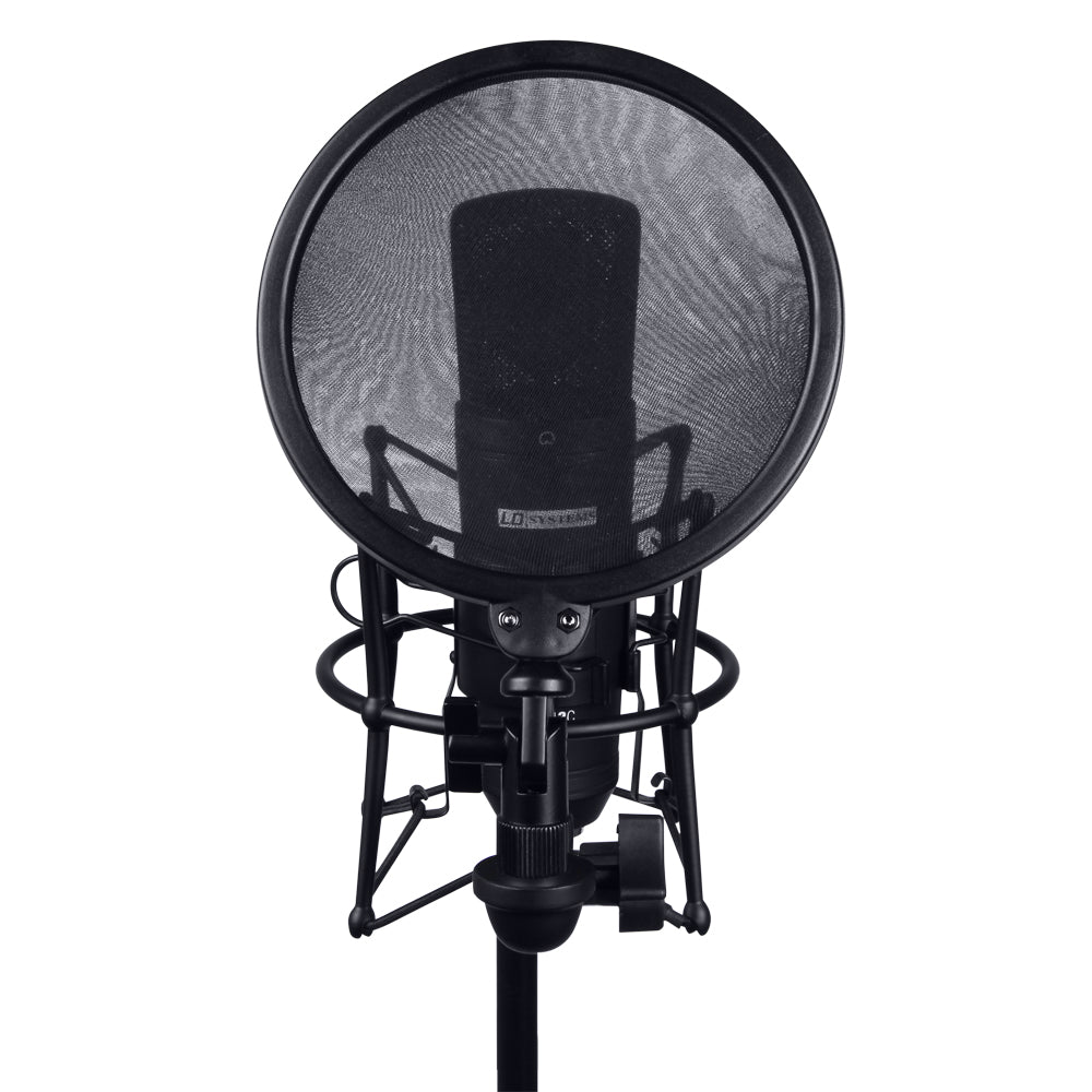 LD Systems DSM 400 Mikrofon Shock Mount mit Pop Filter
