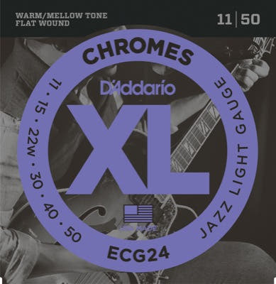 Daddario ECG24 Gitarrengurte (Jazz Light, 11-50)