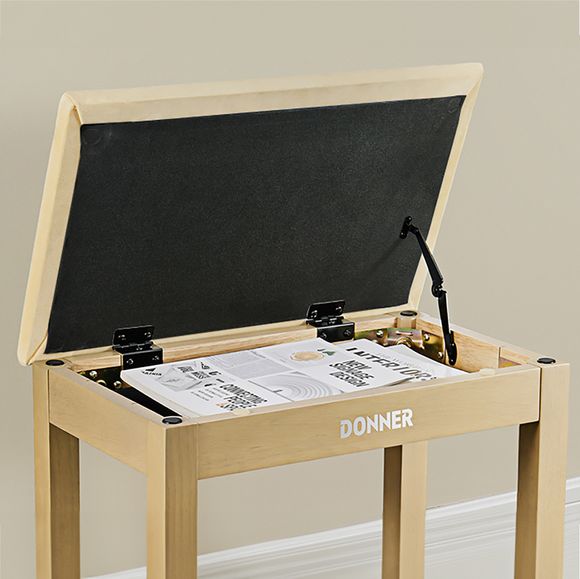 Donner Bench Klavierbank beige