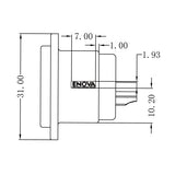 Enova instrumentkabel mono jack15 meter