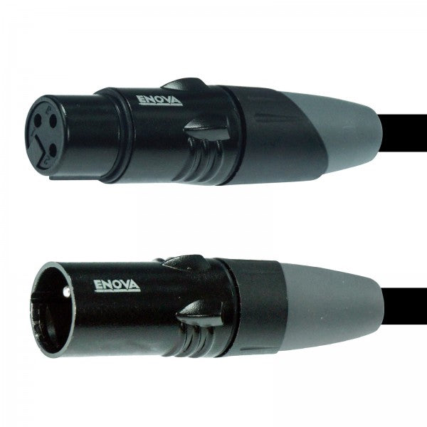 Enova XLR-Kabel 3-polig analog und AES DMX 10 Meter