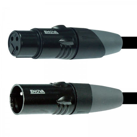Enova XLR-Kabel 3-polig analog und AES DMX 5 Meter