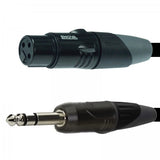 Enova mikrofonkabel XLR hun til stereo jack 1 meter