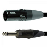 Enova mikrofonkabel XLR han til mono jack 6 meter