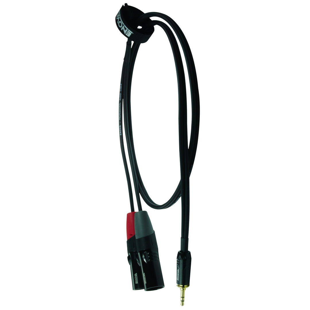 Enova Adapterkabel MiniJack > 2 x XLR-Stecker, 1 Meter