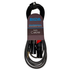 Enova Adapterkabel MiniJack > 2 x XLR-Stecker, 1 Meter