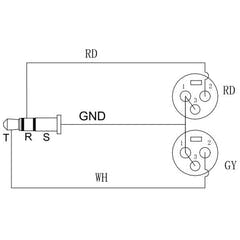 Enova Nxt 3-Pin XLR Mikrofonkabel 1 Meter