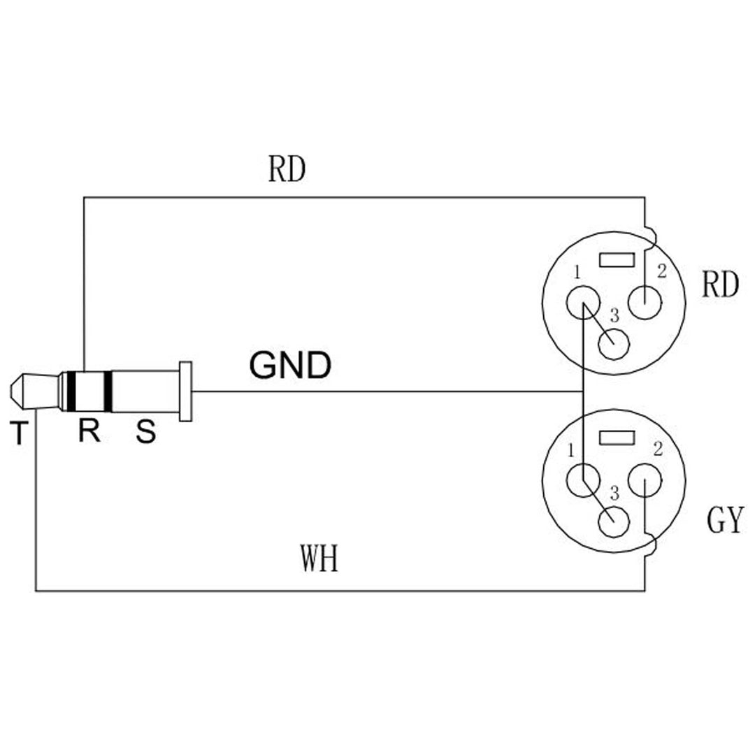 Enova Nxt 3-Pin XLR Mikrofonkabel 1 Meter