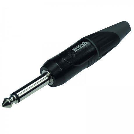 Enova Mono-Klinkenstecker 1/4", schwarzes Gehäuse