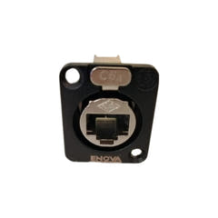 Enova RJ45-Chassis-Durchführung Cat6A, schwarz