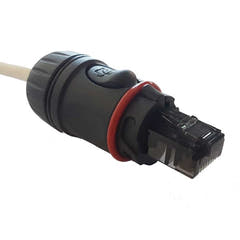 Enova RJ45-Kabelgehäuse Ethernet, Schwarz
