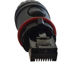 Enova RJ45-Kabelgehäuse Ethernet, Schwarz