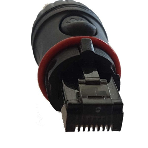 Enova RJ45-Kabelgehäuse Ethernet, Schwarz