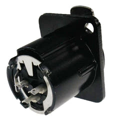 Enova 3-polige 3-Pin-XLR-Chassisbuchse, schwarz