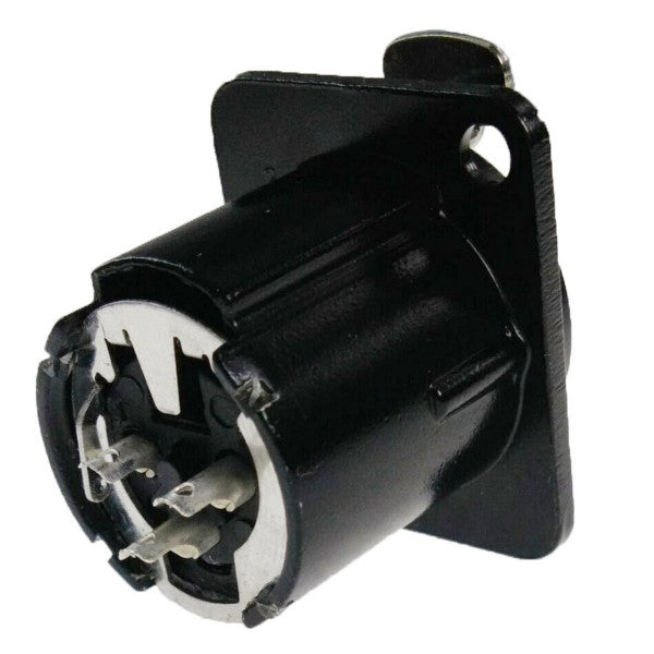 Enova 3-polige 3-Pin-XLR-Chassisbuchse, schwarz
