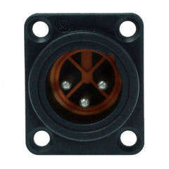 Enova 3-poliger Stecker 3-Pin XLR-Chassisstecker, schwarz IP67 Outdoor