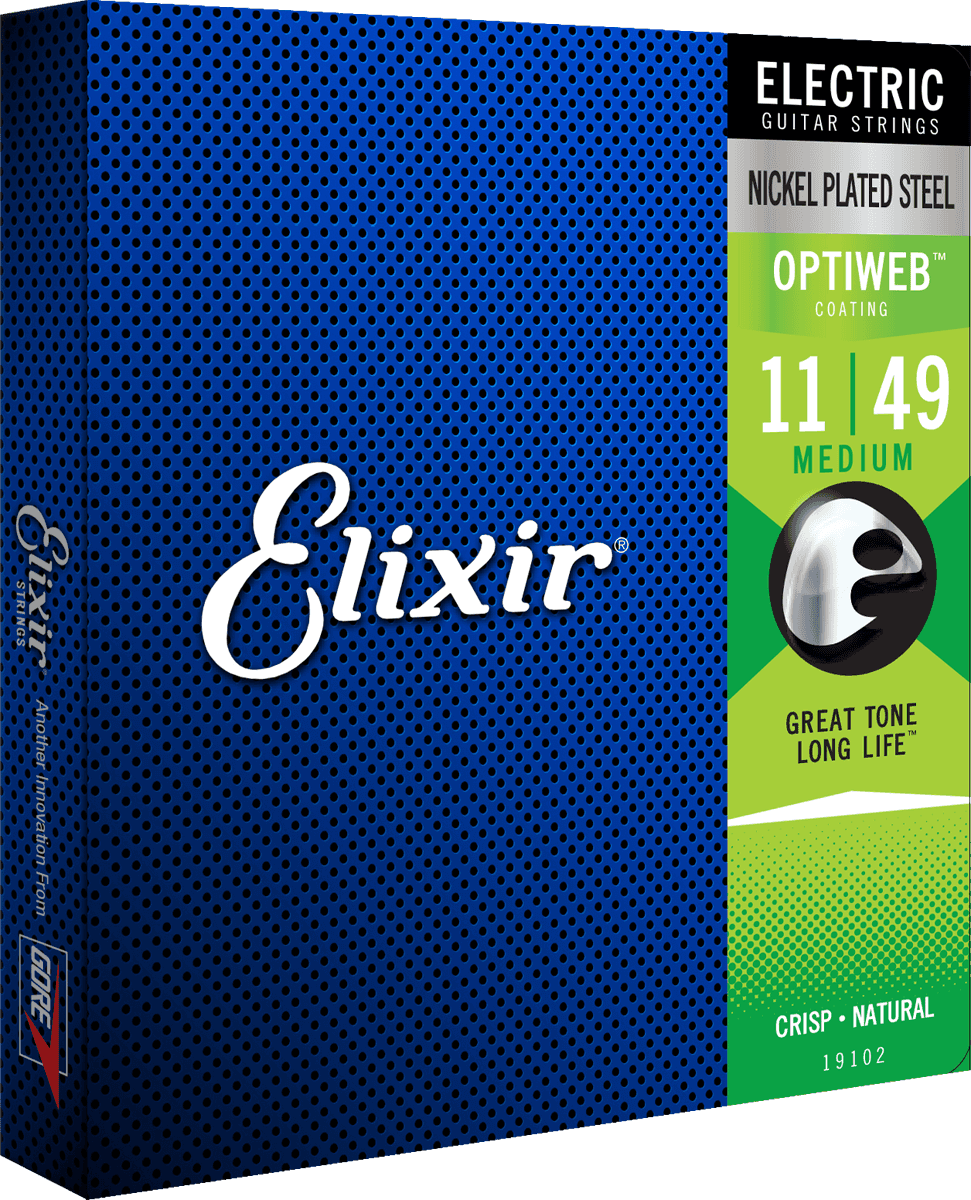 Elixir Optiweb Guitar Strings (Medium 11-49)