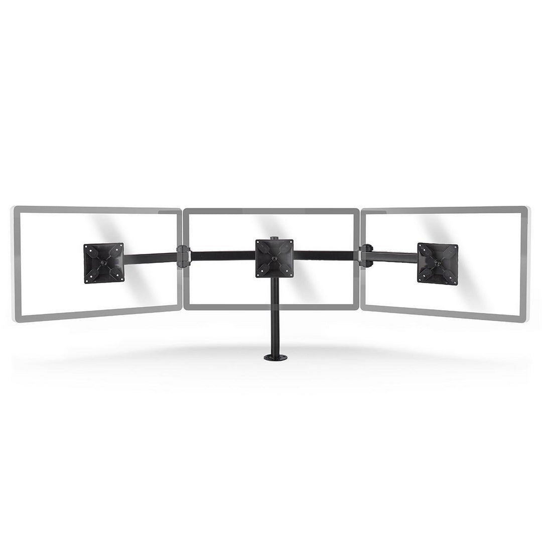Ergonomische Bildschirmhalterung für 3 Bildschirme (14-24")